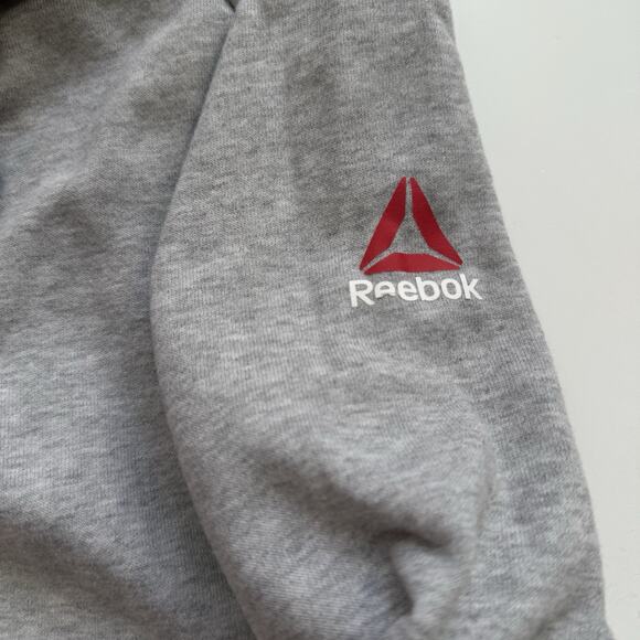 Reebok UFC Women's XL Grey UFAN Full-zip Hoodie Casual Sports Lounge - Picture 3 of 7
